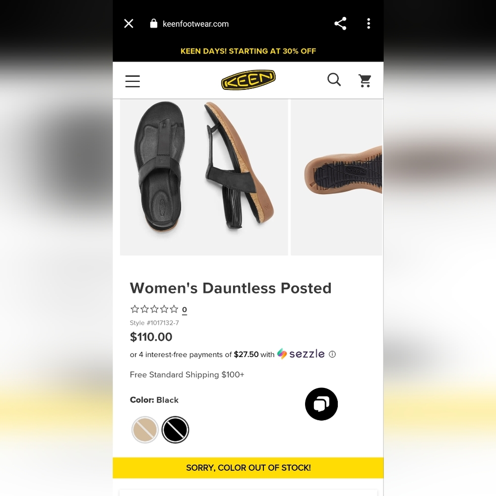 Keen Dauntless Sandals